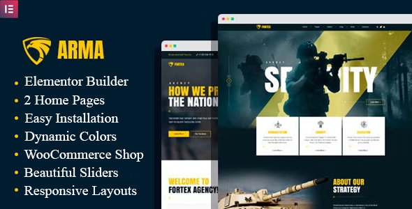 Arma - Military Service WordPress Theme