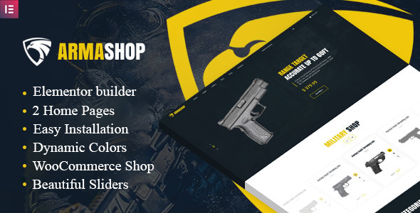 Armashop - Guns and Ammo WooCommerce theme