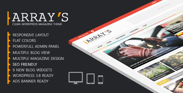 Arrays - Flat Magazine WordPress Theme