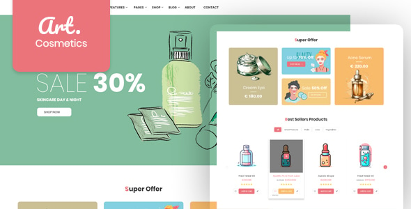 Art-Cosmetics WordPress Theme