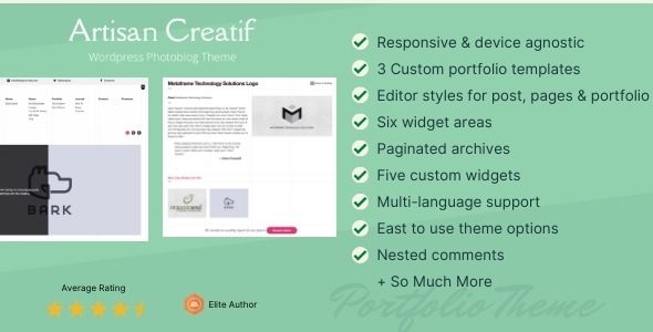 Artisan Creatif – A WordPress Portfolio Theme