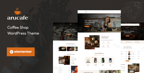 AruCafe - Coffee Shop WordPress Theme