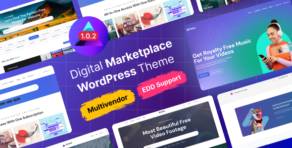 Aseet - Digital Marketplace WordPress Theme