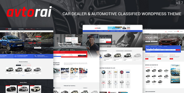 Avtorai- Car Dealer & Automotive Classified WordPress Theme