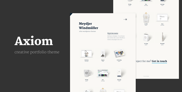 Axiom - Creative Portfolio Layers WP Child Theme