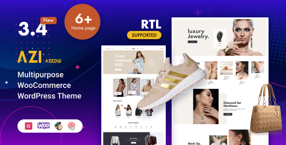 Azi (Azedw) - Multipurpose Woocommerce WordPress Theme | RTL