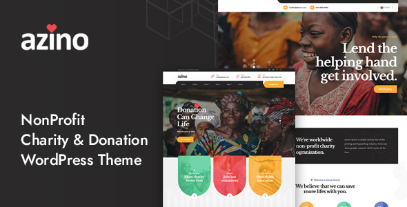 Azino - Charity & Fundraising WordPress Theme