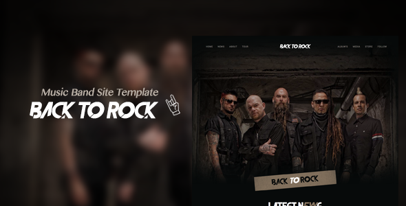 Back to Rock - Creative Music Band WordPress Theme