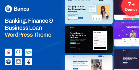 Banca - Banking, Finance & Business Loan WordPress Theme