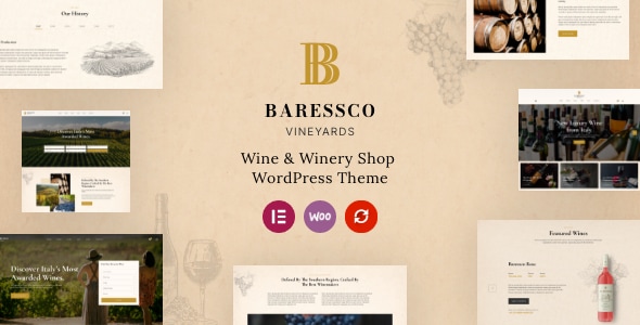 Baressco - Wine, Vineyard & Winery WordPress Theme