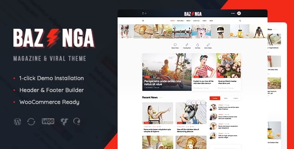 Bazinga | Viral Blog WordPress Theme