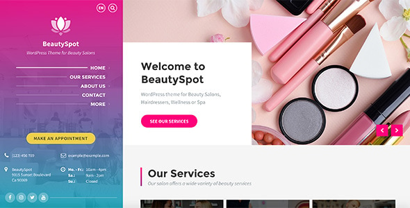 BeautySpot - Beauty Salon WordPress Theme