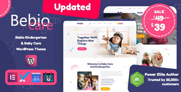 Bebio - Kindergarten & Baby Care WordPress Theme