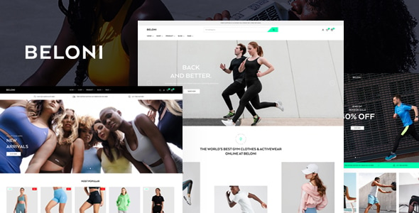 Beloni – Workout Wear WooCommerce WordPress Theme