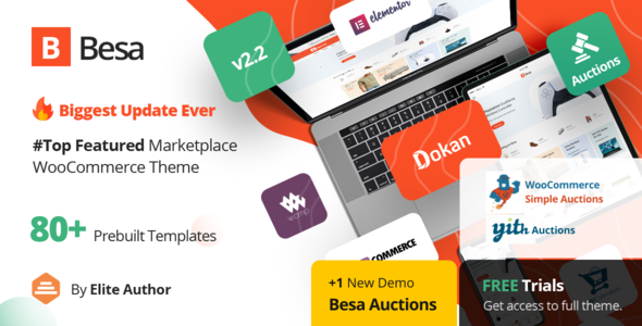 Besa - Elementor Marketplace WooCommerce Theme