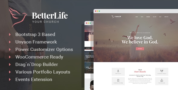 BetterLife - Church & Religious WordPress theme