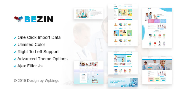 Bezin – Pharmacy & Health WooCommerce WordPress Theme