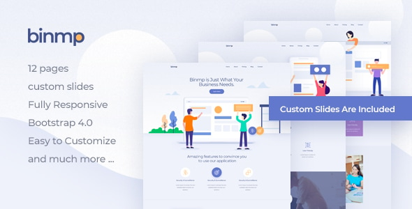 Binmp - App Landing WordPress Theme