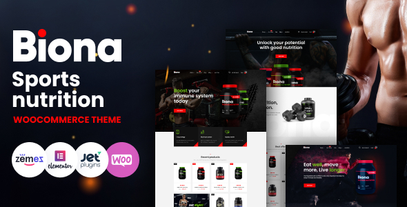 Biona - Sports Nutrition WooCommerce Theme