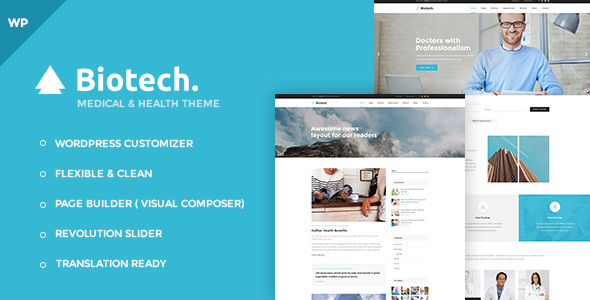 Biotech - Flexible Medical and Health WordPress Theme