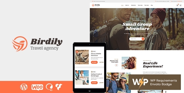 Birdily | Travel Agency & Tour Booking WordPress Theme