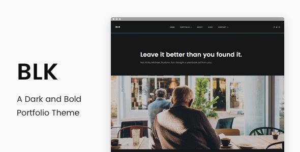 BLK - A Dark and Bold Portfolio Theme