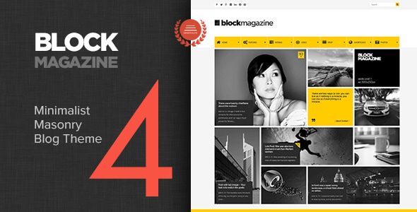 Block Magazine - Flat and Minimalist Blog WordPress Theme