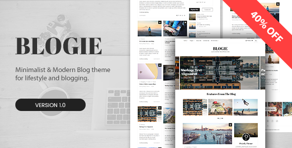 Blogie - Minimalist WordPress Blog theme