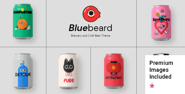 Bluebeard - Brewery and Craft Beer Theme