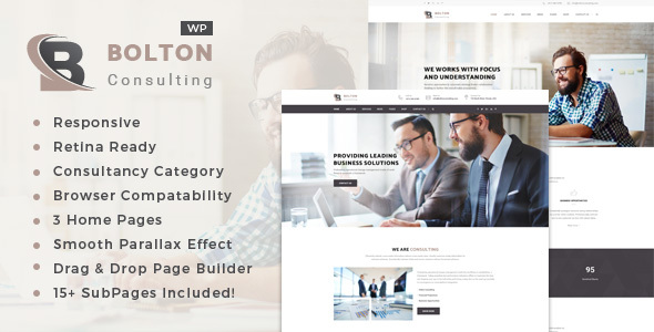 Bolton: Business Consulting Services WordPress Theme