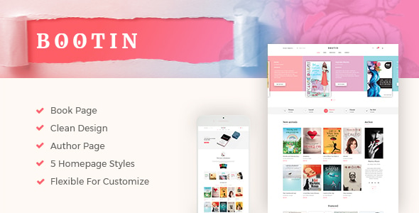 Bootin - Book Store WooCommerce WordPress Theme