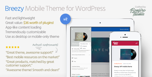 Breezy: Mobile Theme for WordPress