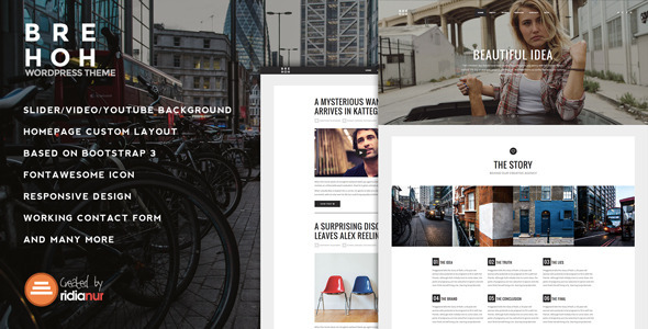 Brehoh - Responsive One Page Portfolio Theme