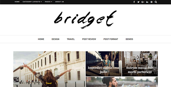 Bridget - Magazine and Blog WordPress Theme