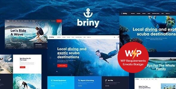 Briny | Scuba Diving & Water Sports WordPress Theme + RTL