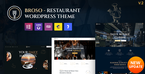 Broso - Restaurants & Cafes WordPress Theme