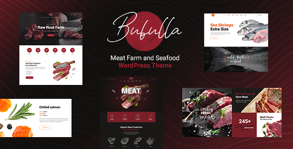 Bubulla - Meat Farm, Butcher & Seafood Store WordPress Theme