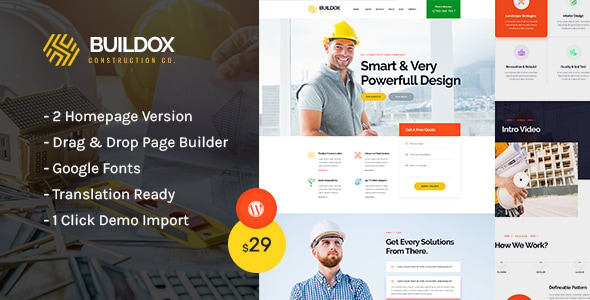 Buildox - Construction and Building WordPress Theme