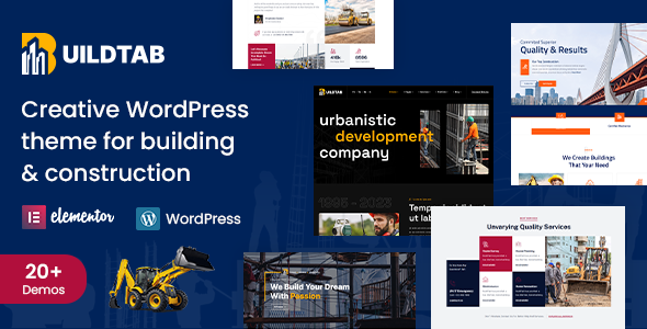 BuildTab - Construction Firm WordPress Theme