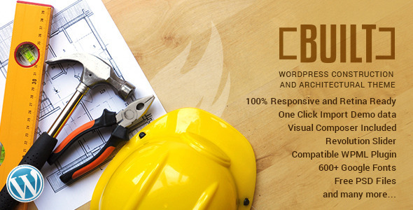 BUILT | Construction Business WordPress Theme