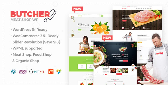 Butcher - Meat Shop WooCommerce WordPress Theme