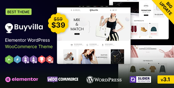 Buyvilla WP - Multipurpose Elementor WooCommerce Theme