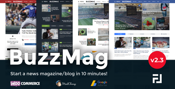 BuzzMag - Viral News WordPress Magazine/Blog Theme