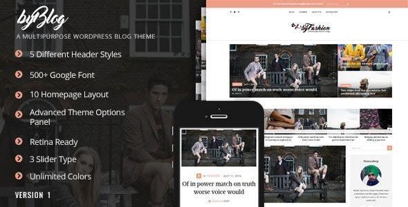 Byblog - Responsive WordPress Blog Theme