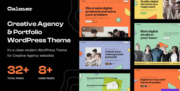 Calmer - Creative Portfolio and Agency WordPress Theme