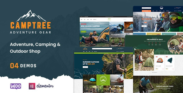 Camptree - Outdoor Camping Equipment WooCommerce Elementor Theme