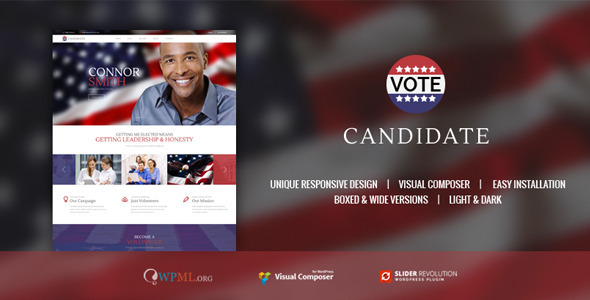 CANDIDATE | Political Campaign WordPress Theme