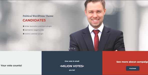 Candidates - Political and Activism WordPress Theme