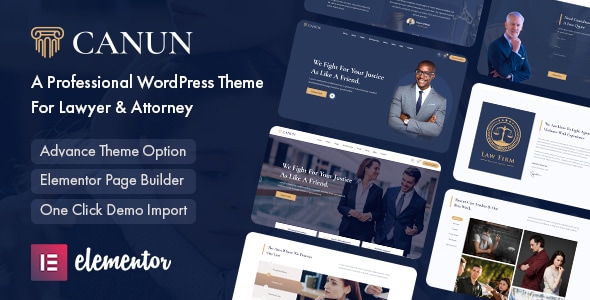 Canun - Lawyer & Attorney WordPress Theme