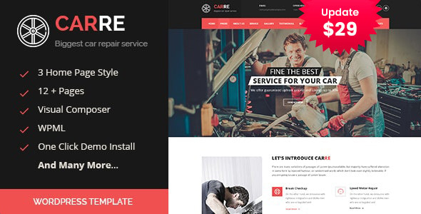 Car RE - Auto Mechanic & Car Repair WordPress Theme